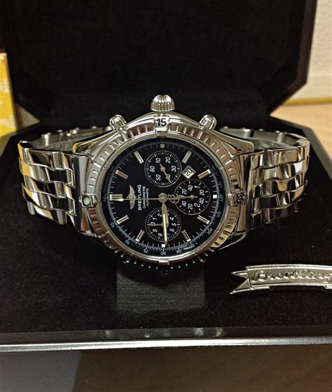 breitling chronomat a35312 shadow black